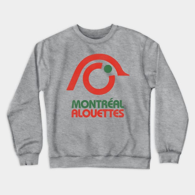 Defunct Montreal Alouettes Football Team Crewneck Sweatshirt by Defunctland